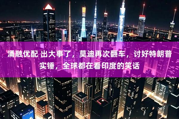 涌融优配 出大事了，莫迪再次翻车，讨好特朗普实锤，全球都在看印度的笑话